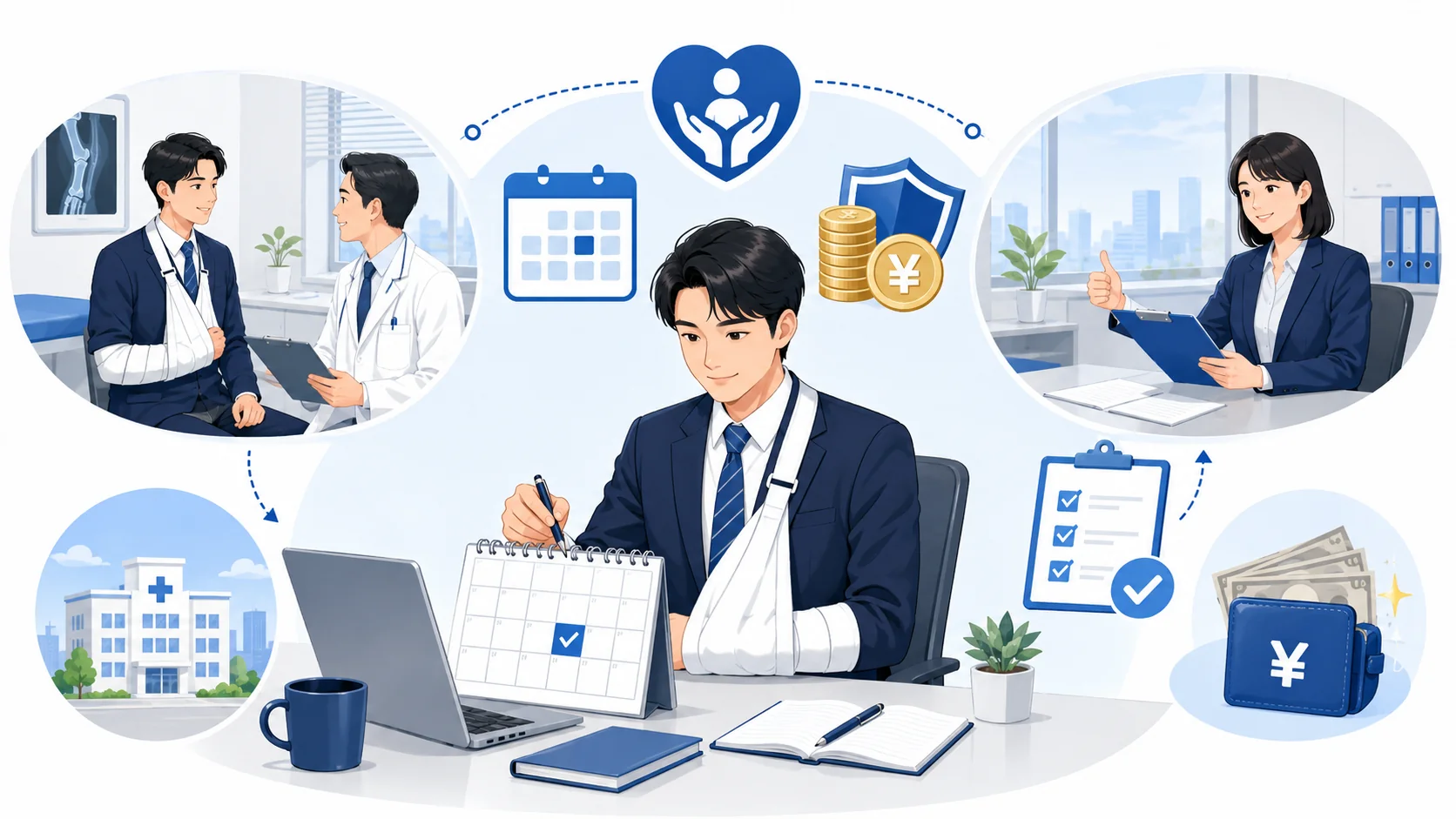 有給休暇を使った日の扱い