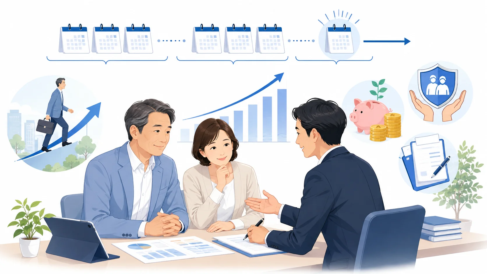 35年加入なら年収約498万円が目安