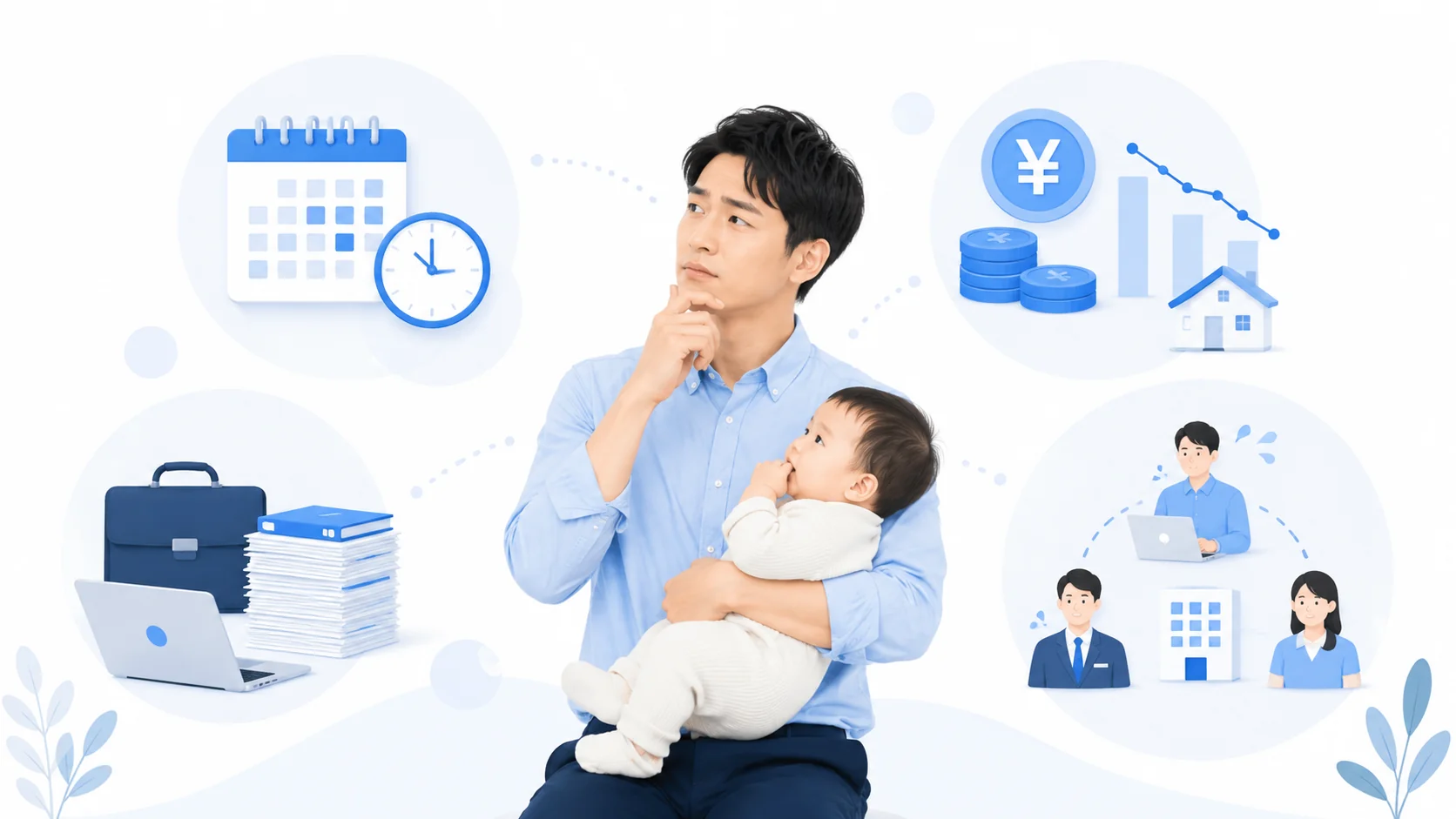 男性の育休取得期間が短い背景
