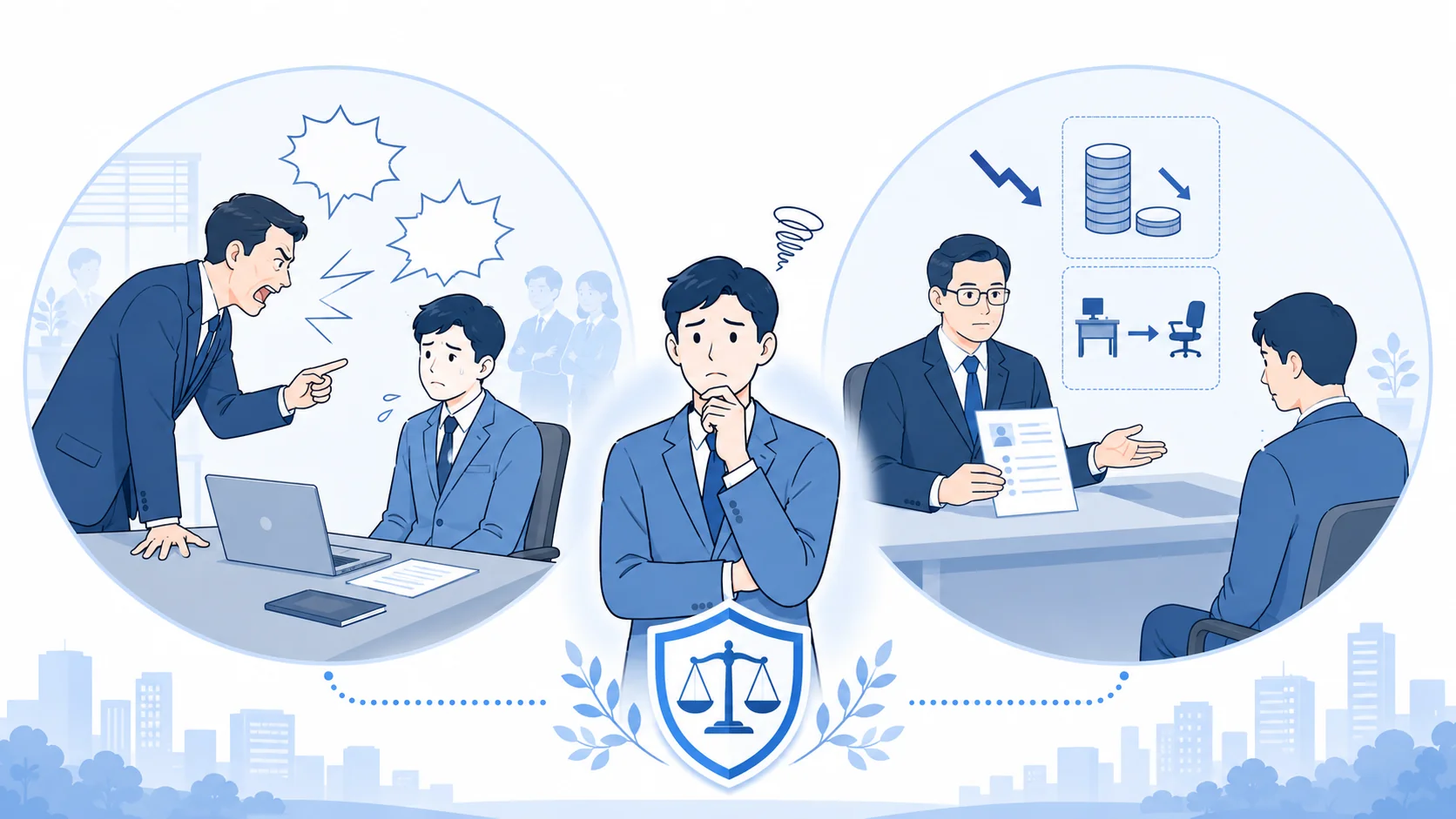 不利益取扱いとハラスメントの違い