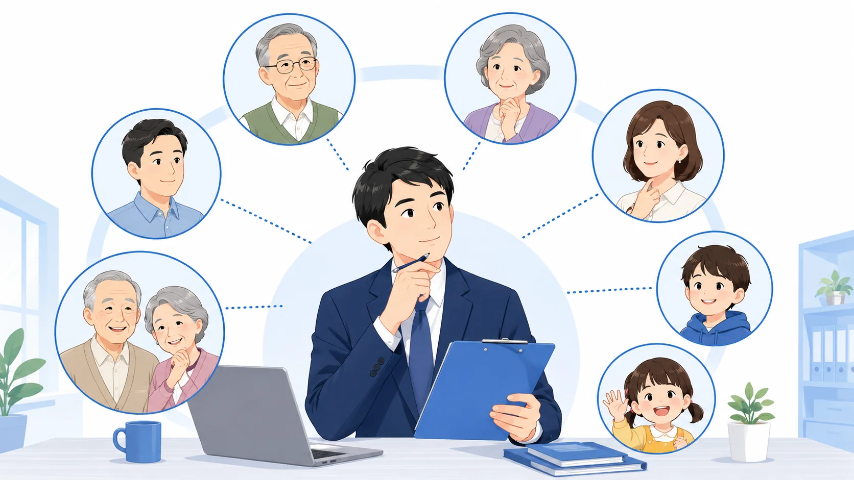 介護休業の対象家族はどこまで？