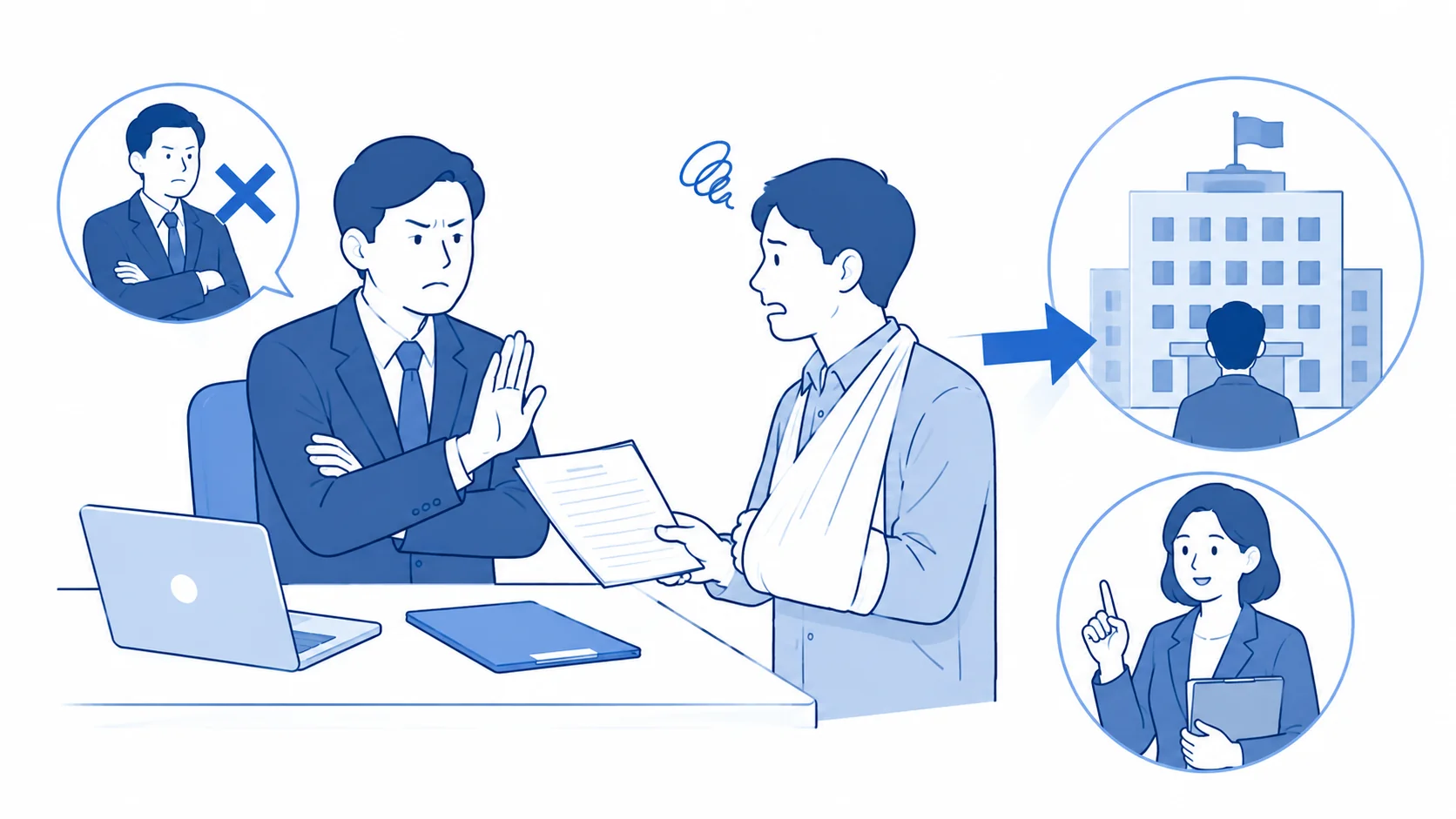 会社が労災申請に協力しない場合