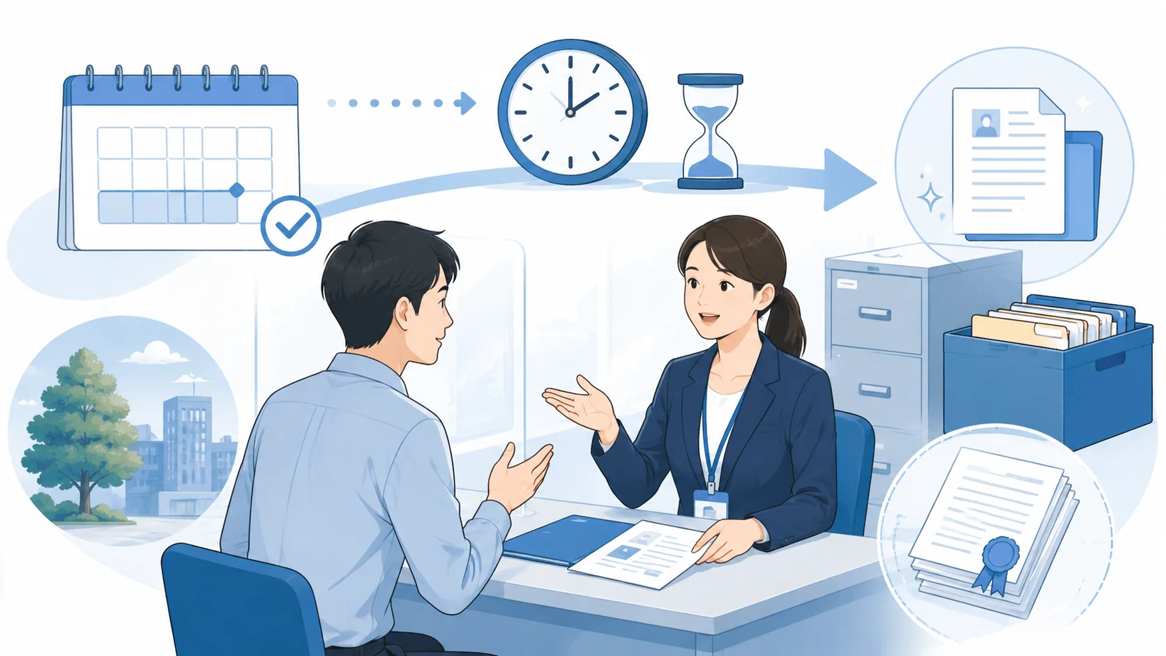 会社に依頼できる期間の目安
