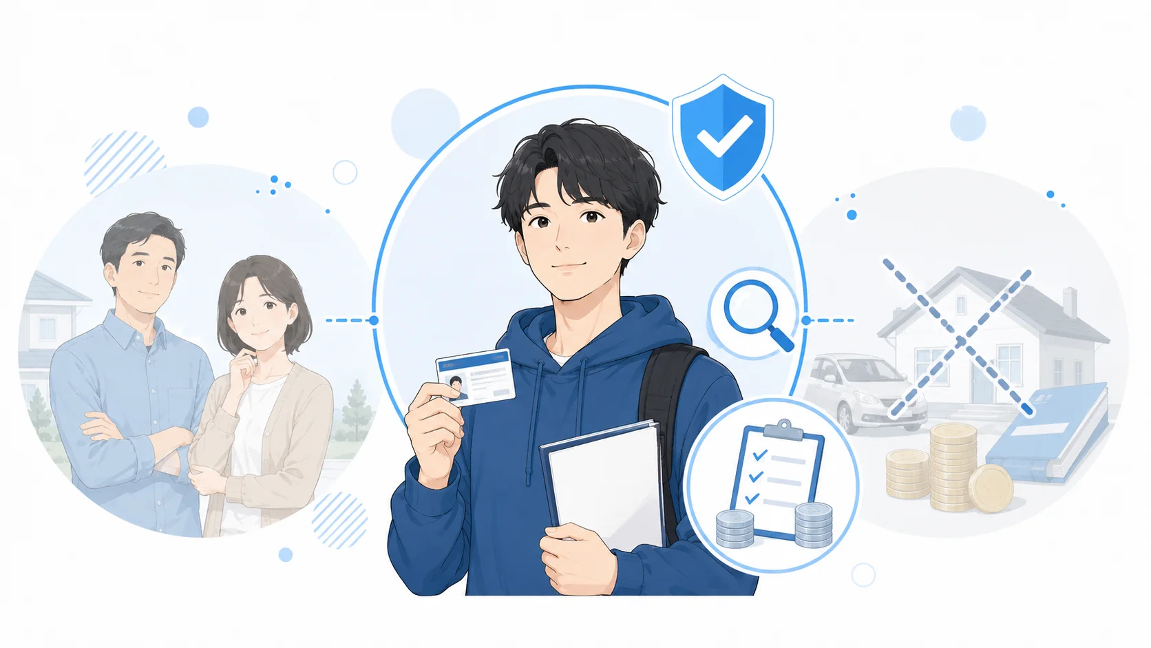 家族の所得は審査されない