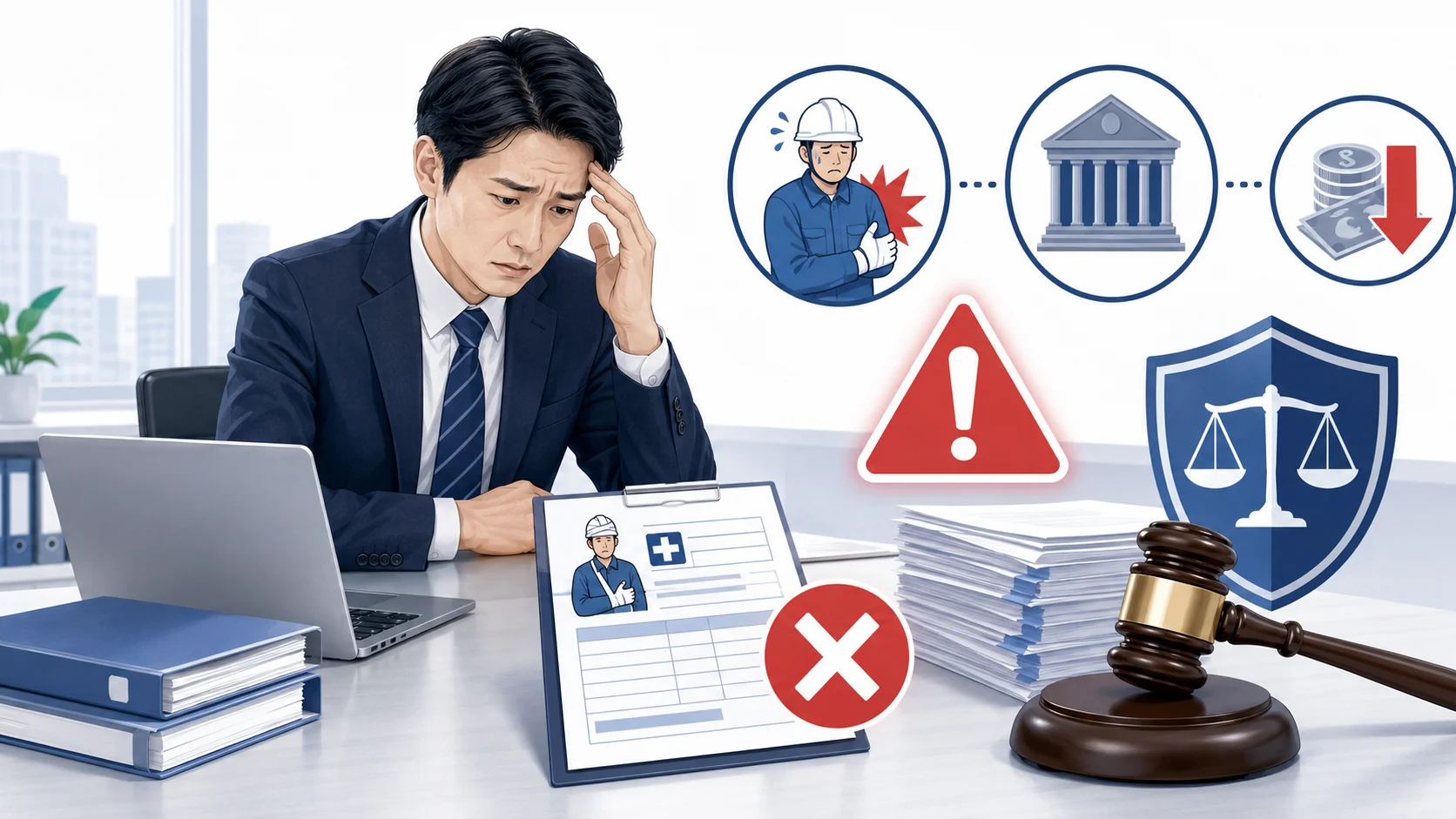 労災報告書を出さない場合の罰則