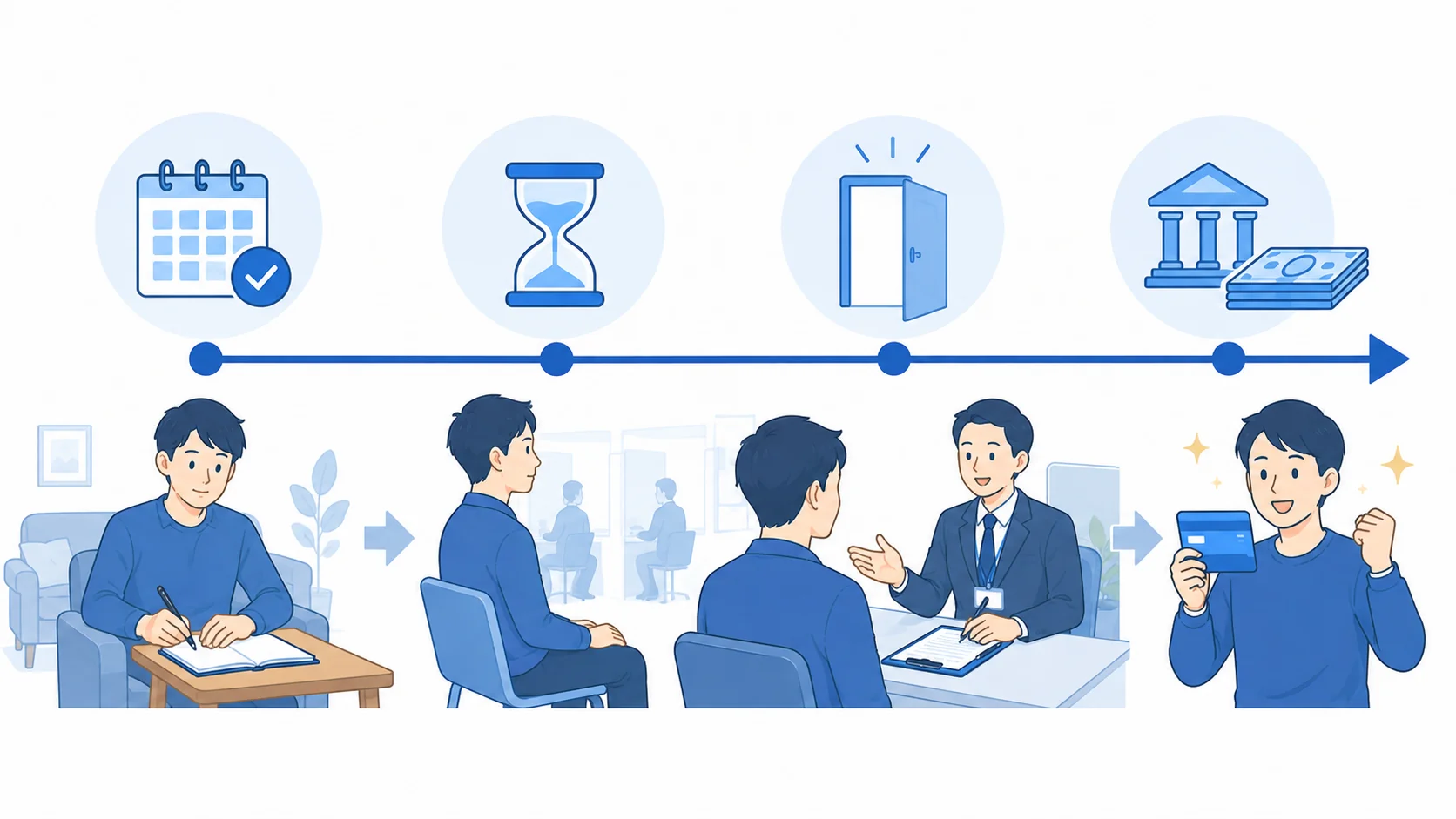 待期と給付制限後に失業認定を受ける