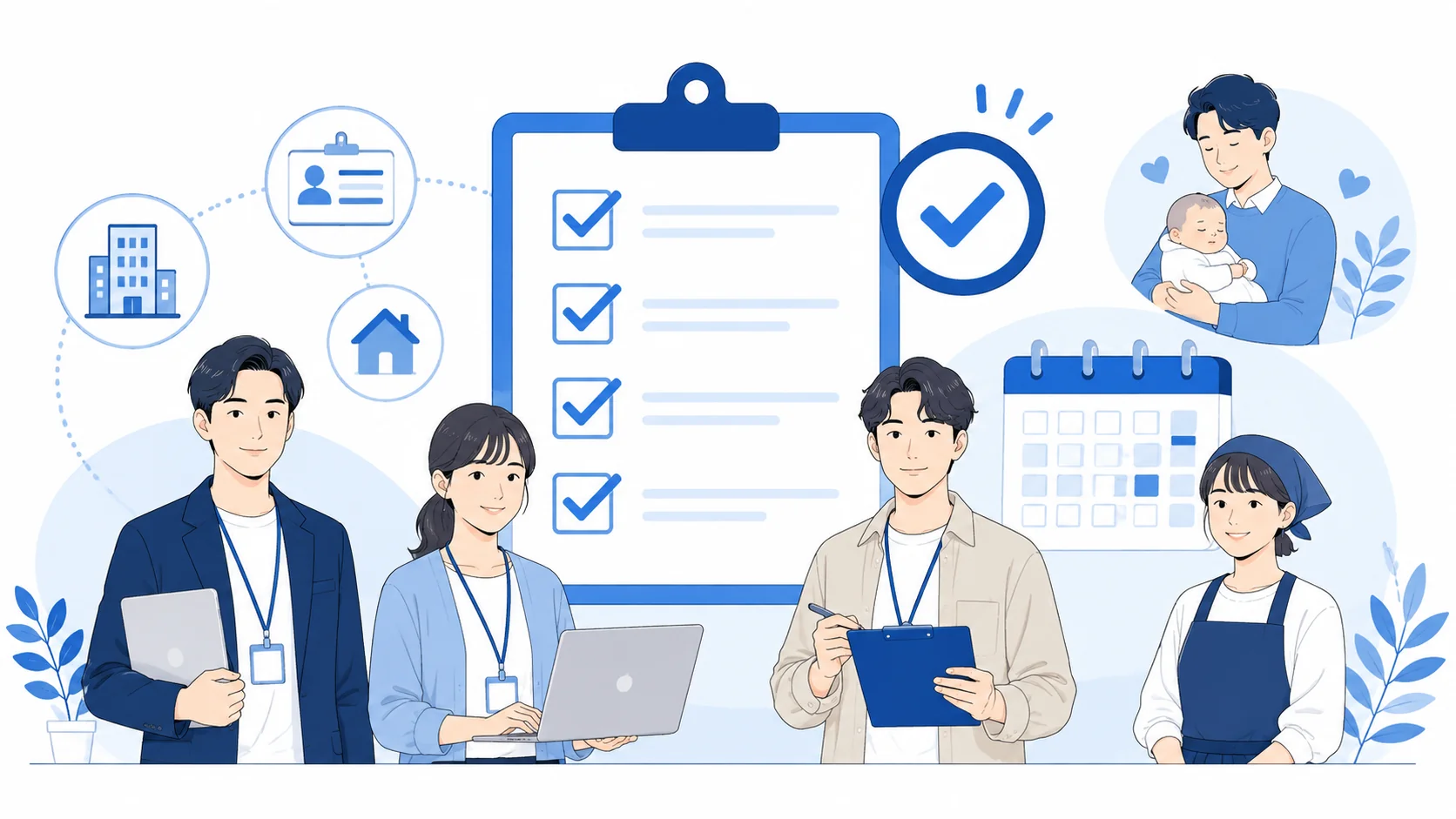 対象となる労働者と取得条件