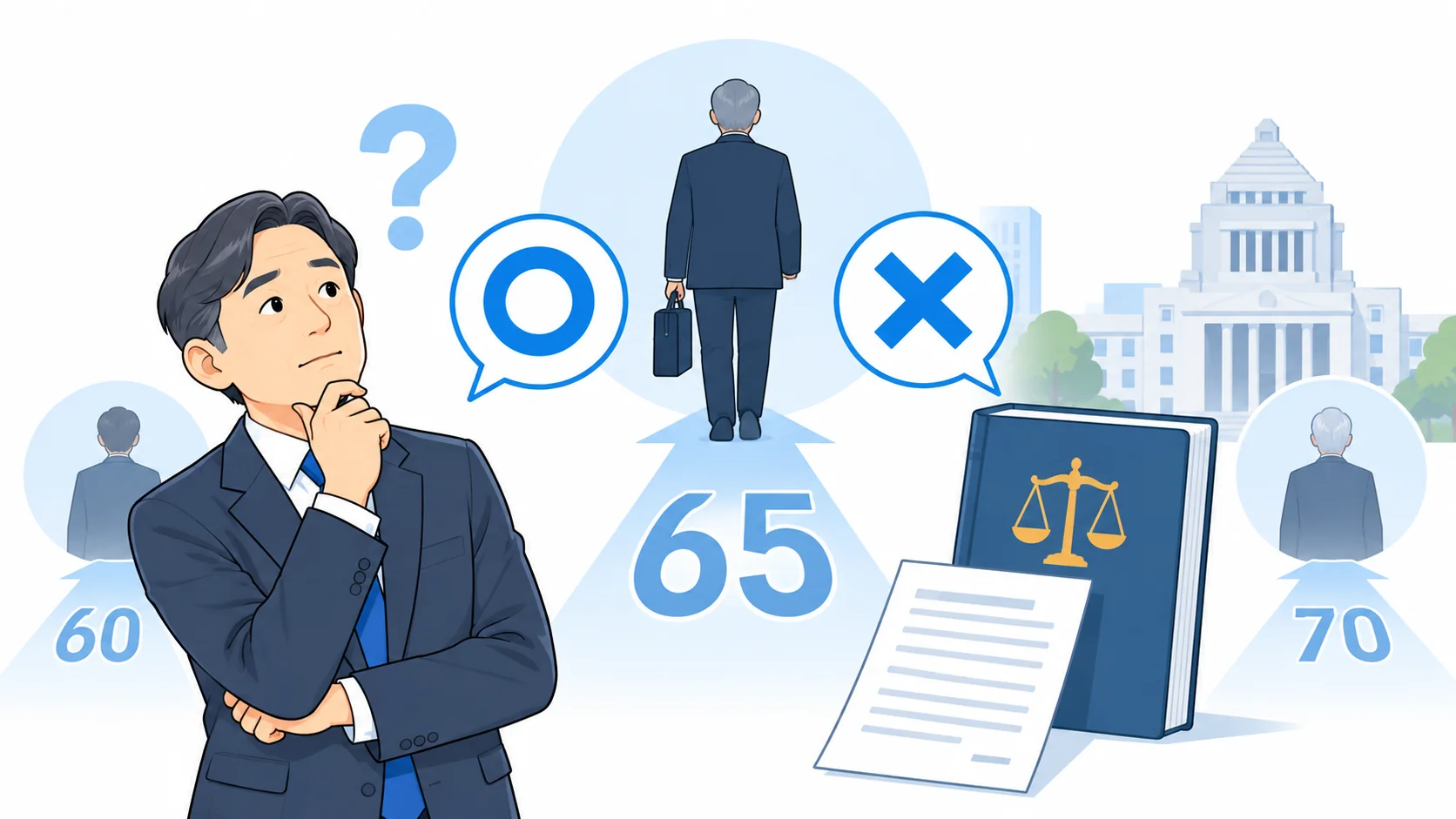 65歳定年は義務化されている？