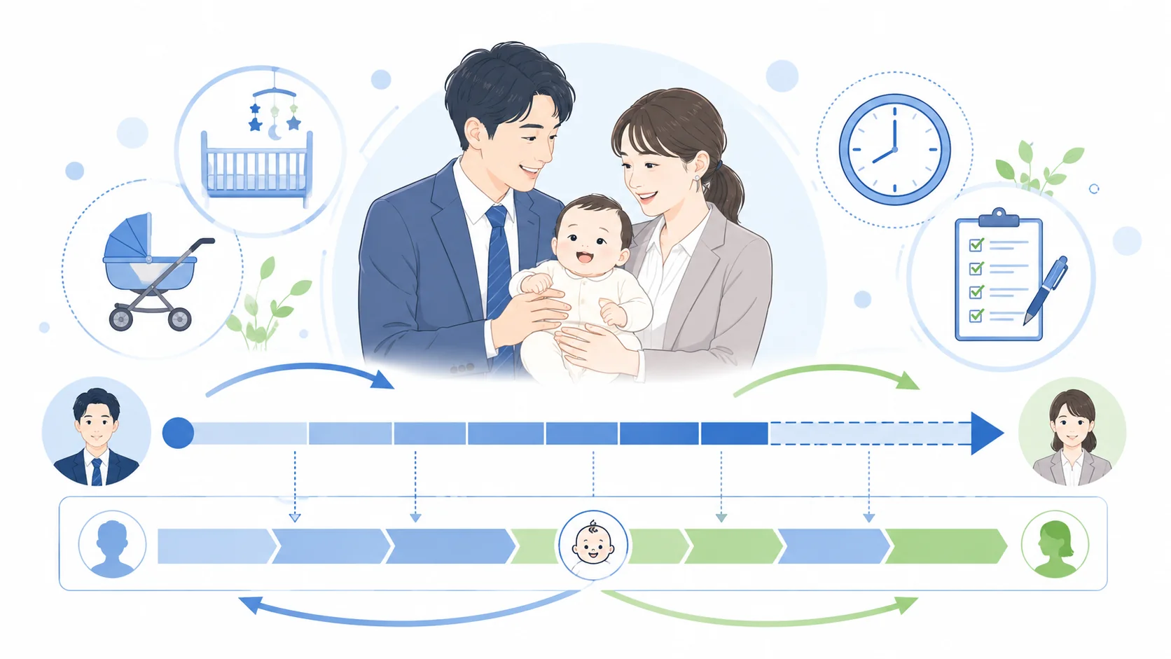 延長とパパママ育休プラスの仕組み