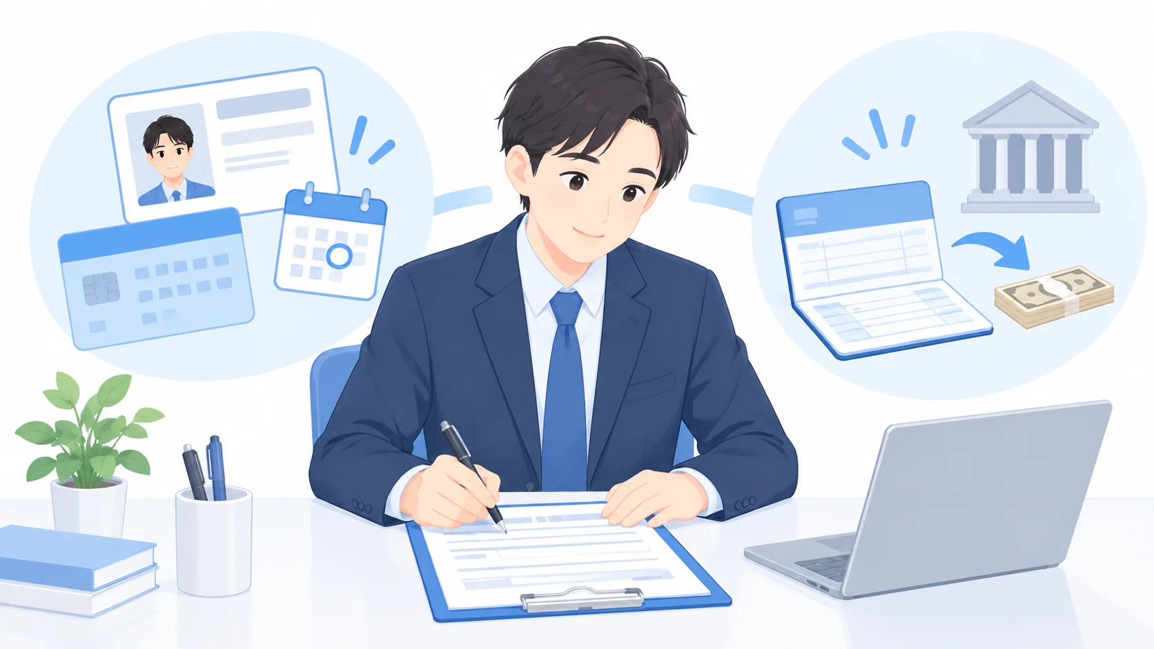 被保険者情報と振込先の書き方