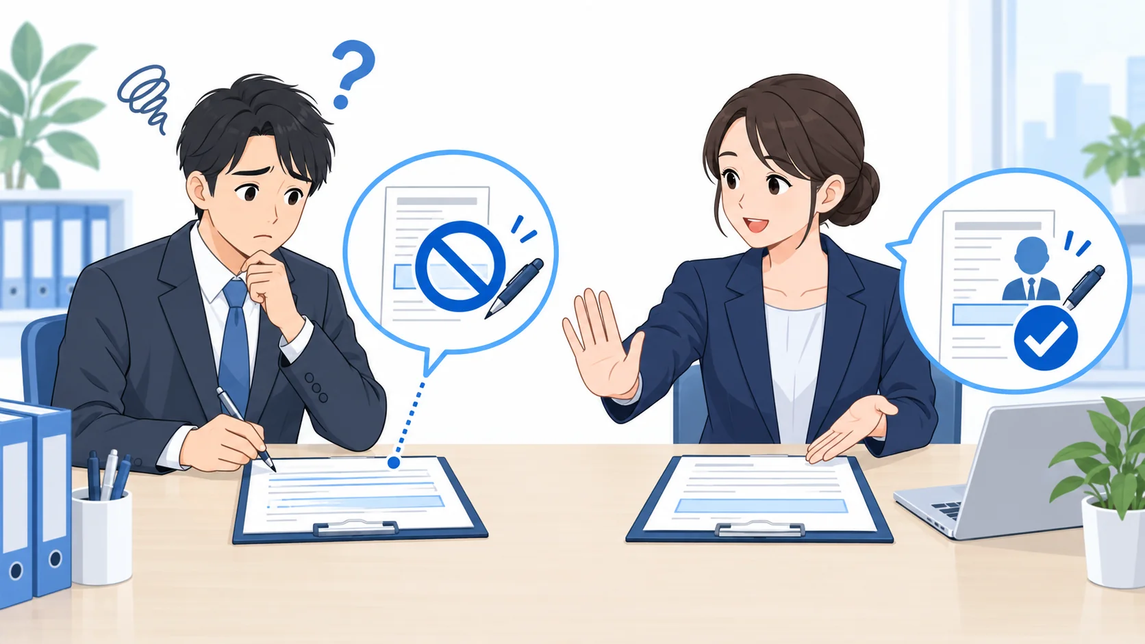 事業主証明を本人が自分で書かない
