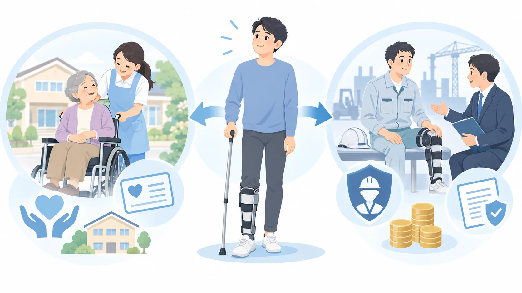 介護保険や労災保険との関係