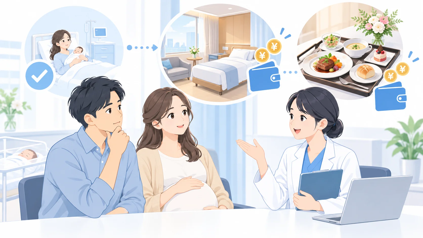 個室やお祝い膳は自己負担になる