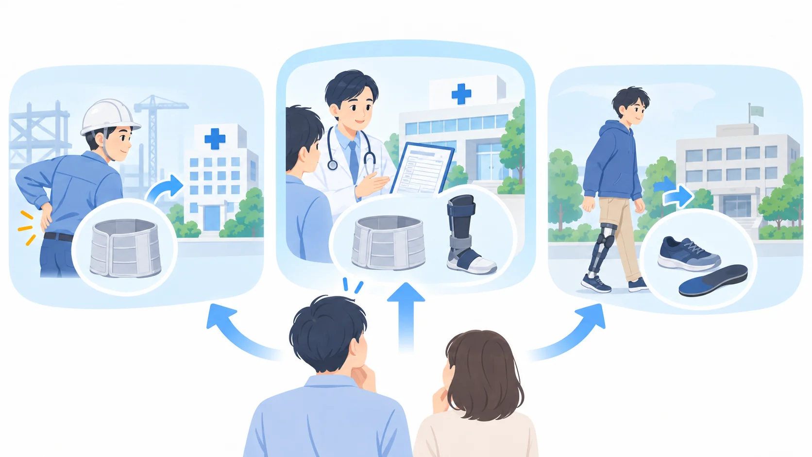 労災や補装具との違いに注意