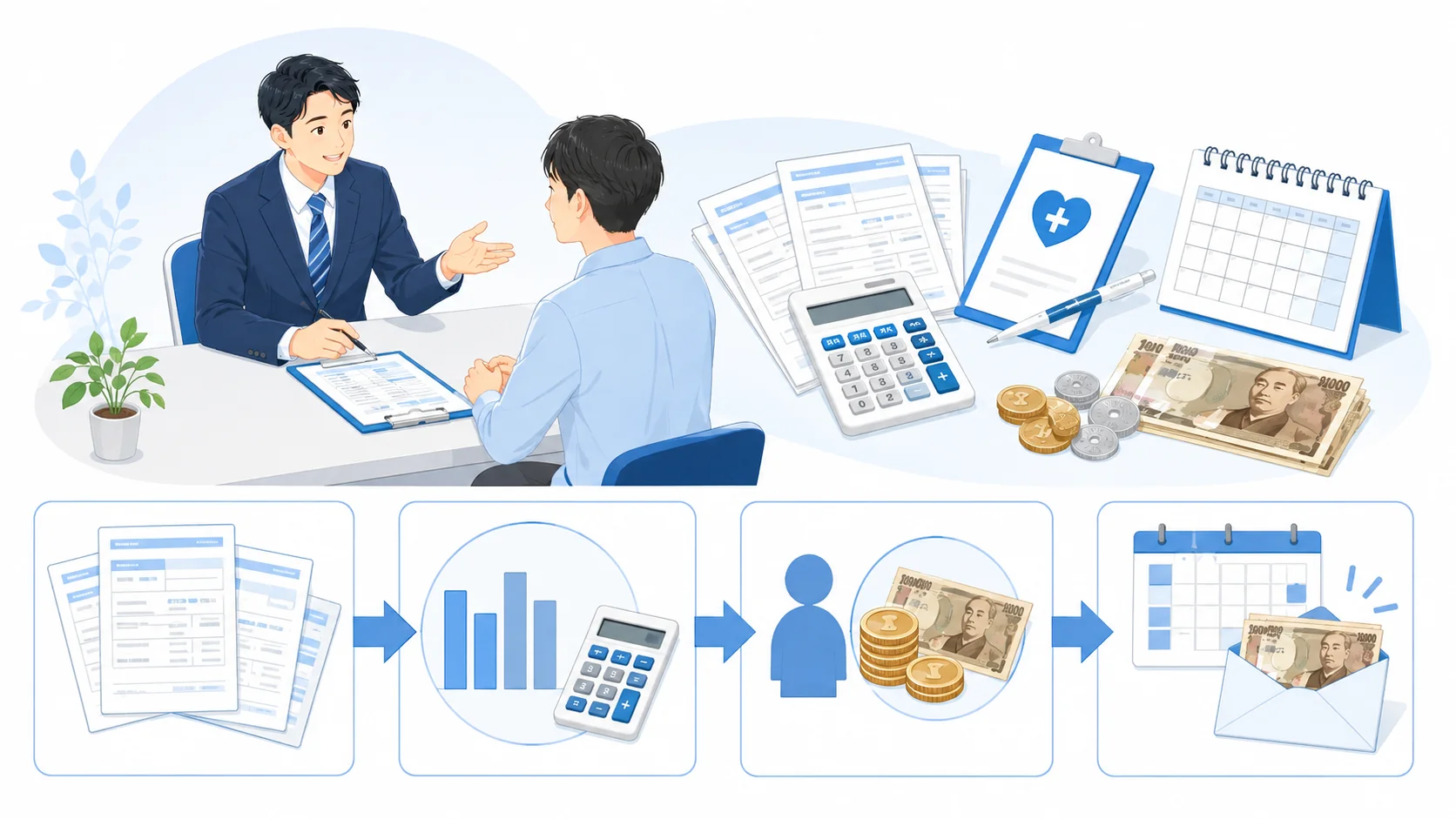 傷病手当金の基本的な計算方法