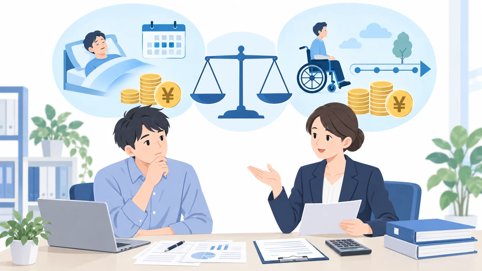 傷病手当金と障害年金はどちらが得か