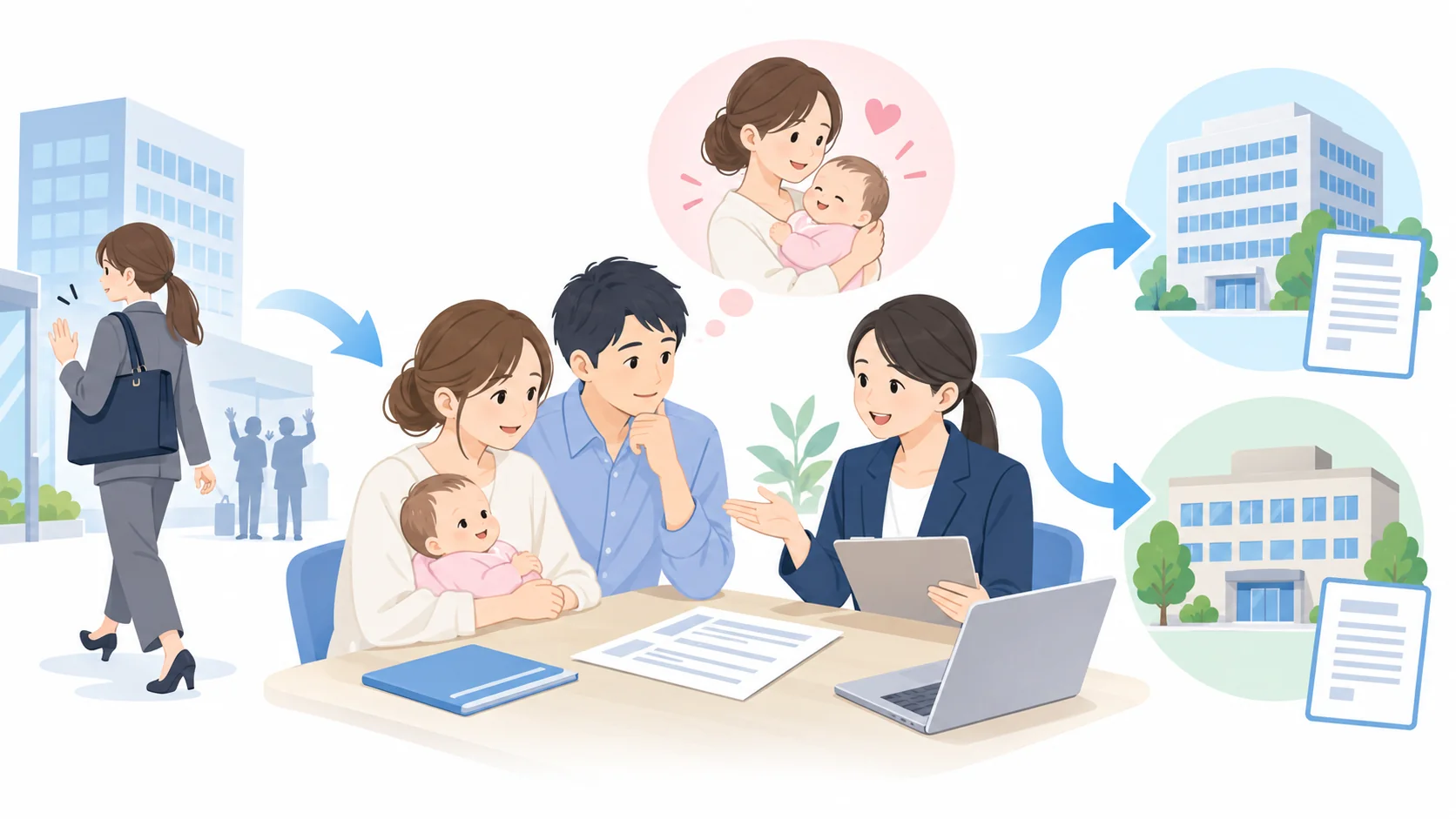 退職後に出産した場合の申請先